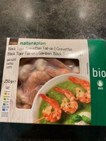 Black tiger crevettes tail-on