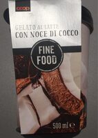 Glace au lait à la noix de coco