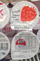 Yogourt fraise