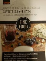 Confit de fruits pour fromage