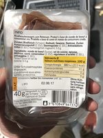 Viande sechée