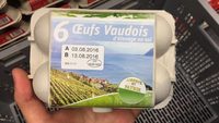 6 Oeufs Vaudois d'élevage au sol