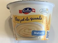 Petit pot de semoule nature