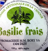 Tomme fouré au basilic