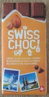 SWISS CHOC Chocolat au lait aux éclats d'amandes