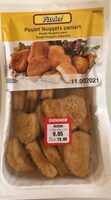 Poulet nuggets pané.