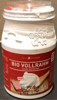 Crème entière bio