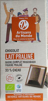 Chocolat au lait fourré praliné