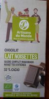 Chocolat au lait aux noiettes