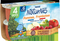 NESTLÉ NATURNES Purée bébé Pommes Framboises -4x130g -Dès 6 mois