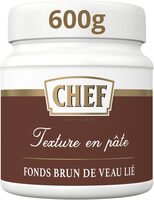Fonds Brun de Veau Lié Premium CHEF Pot de 600 g pour 6 L à 12 L