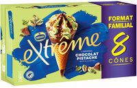 Extrême chocolat pistache x 8 cônes