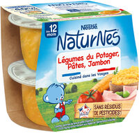 NATURNES Légumes du Potager, Pâtes, Jambon - Dès 12 mois