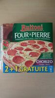 Pizza Four à Pierre Chorizo Fromages Oignons