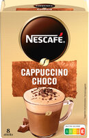 NESCAFÉ Cappuccino Choco, Café soluble, Boîte de 8 sticks