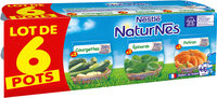 NESTLE NATURNES Courgettes+Epinards+Potiron-6x130g-Dès 4/6 mois