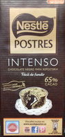 Chocolate negro para repostería Intenso 65% cacao
