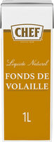 Fonds de Volaille Naturel CHEF Brique de 1L