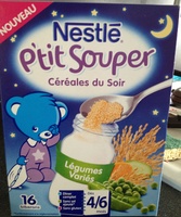 P'tit souper - céréales du soir Légumes variés