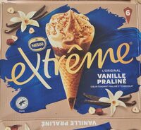 Extrême Original Cône Vanille Praliné x 6