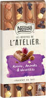 NESTLE L'ATELIER Chocolat au Lait, Raisins, Amandes et Noisettes