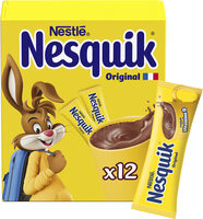 NESQUIK Poudre cacaotée 12 sticks de 13,5g