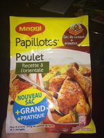 Papillotes poulet recette orientale