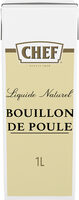 Bouillon de Poule Naturel CHEF Brique de 1L