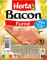 HERTA bacon sel réduit 10T - 120g