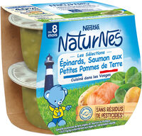 NESTLE NATURNES Les Sélections Epinard,Saumon, petites pdt-2x200g-Dès 8 mois