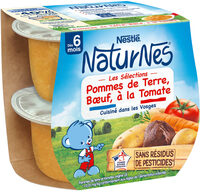 NESTLE NATURNES Les Sélections Pdt, Bœuf à la tomate-2x200g-Dès 6 mois