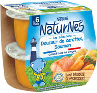 NATURNES Douceur de carottes, Saumon
