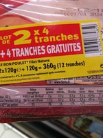 Lot de 2 le bon poulet nature 4t