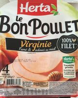 Filet de poulet fumé & adouci au miel Le Bon Poulet la barquette de 4 tranches 120 g