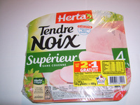 Tendre Noix, Supérieur Sans Couenne (4 tranches) Lot de 2 +1 Gratuit