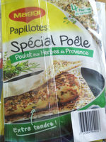 Papillotes Spécial Poêle Poulet aux herbes de Provence