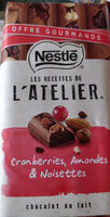Les recettes de l'atelier cranberries, amandes, noisette