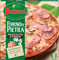 Proscuitto e funghi pizza de jamón y champiñones