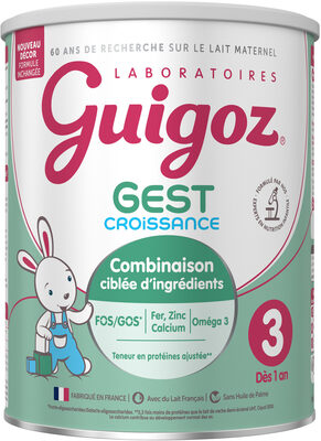 GUIGOZ Gest 3ème âge Croissance Lait Infantile formule épaissie - 800g