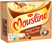 MOUSLINE Purée Crème Muscade Format Individuel (4x31,25g)