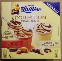 Glaces Vanille caramel Beurre Salé / Vanille Chocolat - Collection Craquante