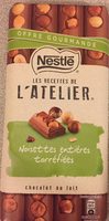 Chocolat au lait noisettes entières torréfiées
