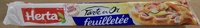 Pate feuilletée tarte en or