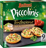PICCOLINIS TENTAZIONE mini-pizzas surgelées Duo de Champignons 270g (9 pièces)