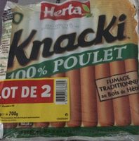 Lot de 2 x10 knacki poulet soit