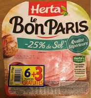 Le Bon Paris -25% de sel (6+3 gratuites)