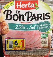 Le Bon Paris -25% de sel (6+1 gratuite)