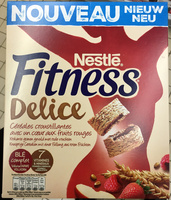 Fitness Delice Céréales croustillantes avec un coeur aux fruits rouges