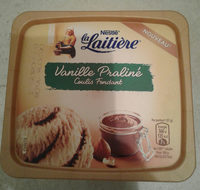 Bac vanille praliné,coulis fondant