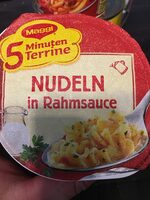 5 Min. Terrine Nudeln in Rahmsauce
